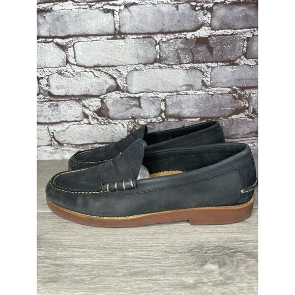 G.H. Bass & Co Weejuns Waldo Navy Leather Penny Loafers Shoes Men Sz 10D US/43EU - Picture 11 of 16